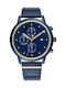 Tommy Hilfiger Blake Women's Watch Chronograph with Blue Metal Bracelet