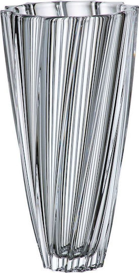 Bohemia Decorative Vase Scallop Transparent 30.5cm