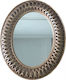 Homeplus Wandspiegel Oval mit Gold Kunststoff Rahmen 76x61cm 1Stück