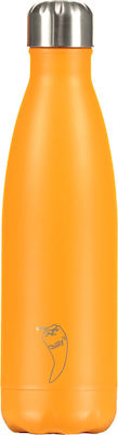 Chilly's Neon Edition Orange Μπουκάλι Θερμός 0.5lt