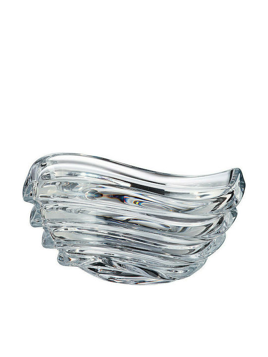 Bohemia Crystal Decorative Bowl Wave 16.5x12.3x9.5cm