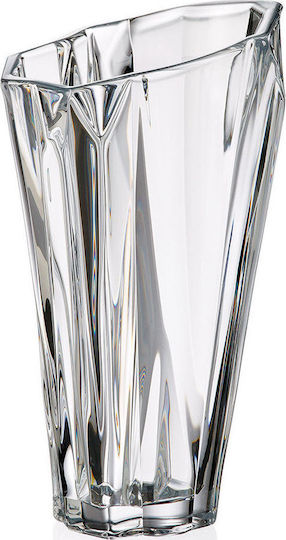 Bohemia Decorative Vase Angle 30.5 cm Transparent