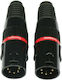 Accu-Cable Щепсел XLR мъжки Черен (AC-DMXTERM-5/SET)