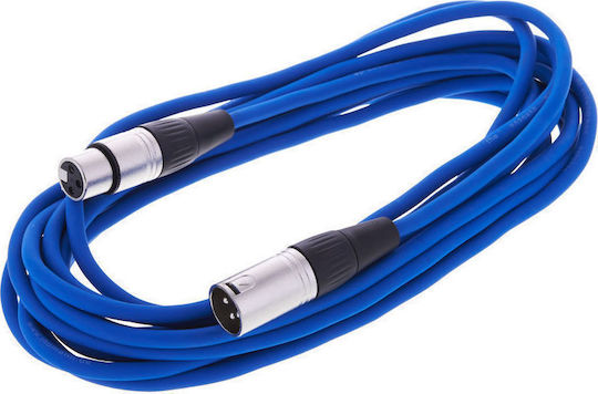 The Sssnake Cablu XLR de sex masculin - XLR de sex feminin Albastru 6m (SM6BL)