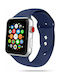 Tech-Protect Smoothband Λουράκι Σιλικόνης με Pin Midnight Blue (Apple Watch 42/44/45mm/Ultra 49mm)
