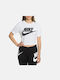 Nike Essential Femeie Sport Bluză Mâneci scurte Albă