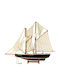 Blue Nose Weihnachtsboot Segelboot Holz 42x30cm