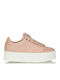 Sante Damen Flatforms Sneakers Rosa