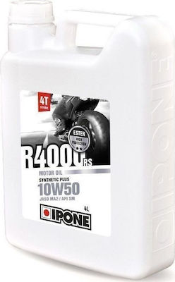 Ipone R4000 RS Συνθετικό Λάδι Μοτοσυκλέτας για Τετράχρονους Κινητήρες 10W-50 4lt