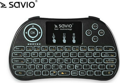 Savio KW-01 Kabellos Tastatur mit Touchpad Englisch US