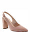 Sante Suede Pointed Toe Pink High Heels