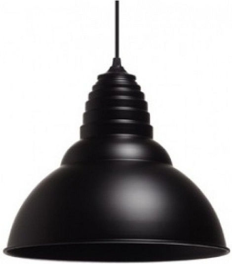 Gallis Rugby Pendant Light Black 32x25cm