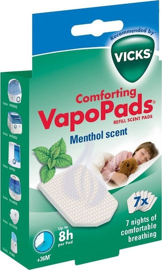 Vicks Comforting Vapopads Ανταλλακτικές Ταμπλέτες με Αρωμα Μέντας 7τμχ