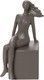 Espiel Decorative Statuette made of Concrete 13x13x24.8cm 1pcs