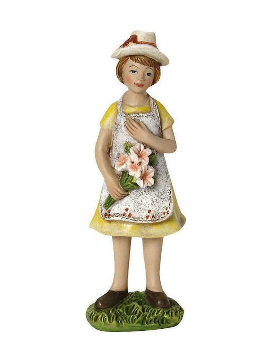 Espiel Statuete Decorative din Material Ceramic 6x4.5x18cm 2buc