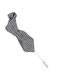 Καρφίτσα Πέτου Mini Γραβάτα - Μαύρο Ασημί - 2994