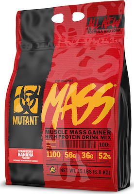 Mutant Mass Muscle Mass Gainer cu Aromă de Căpșuni și banane 6.8kg