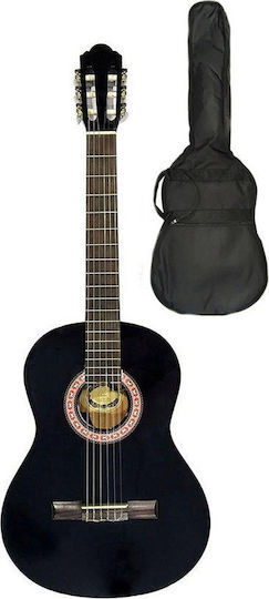 Daniel CG-390 Classical Guitar 4/4 with Case Black