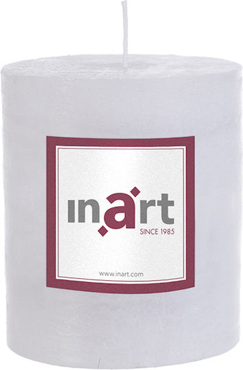 Inart Aromatic Candle with Vanilla Scent 9x10cm