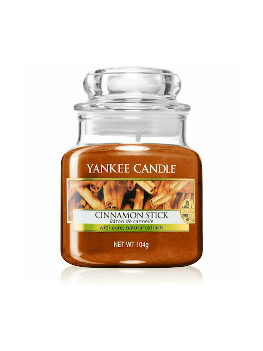 Yankee Candle Scented Candle Jar with Scent Cinnamon Stick Orange 104gr 1pcs