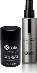 Kmax Milano Hair Concealing Set with Keratin Perfect Kit Economy Ανοιχτό Γκρι 32gr