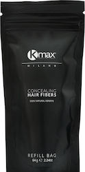 Kmax Milano Hair Building Fibers Refill with Keratin Hair Fibers Refill Ανοιχτό Γκρι 64gr