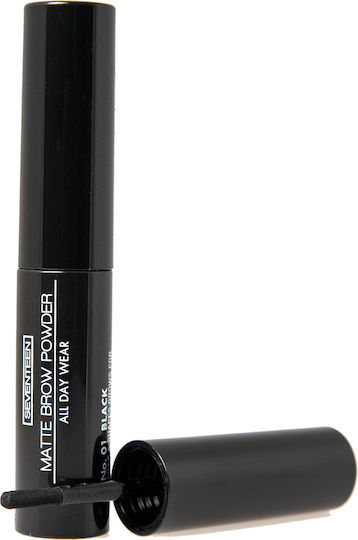 Seventeen All Day Wear Matte Eyebrow Powder 01 Black