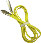 Awei CL-95 Flach USB-A zu Lightning Kabel Gelb 1m