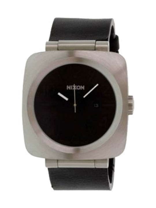 Nixon Volta Watch Battery with Black Leather Strap