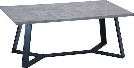 Rectangular Central Coffee Table Hanson Wooden Gray W110xD60xH45cm EM755,3