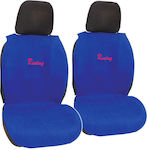 Autoline Towel Seat Covers Set 2pcs Racing Fresh Blue