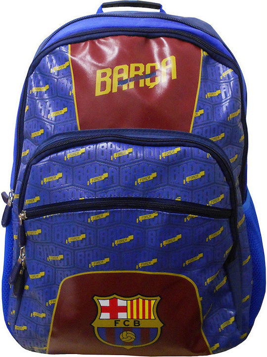 Diakakis Barcelona School Bag Backpack Elementary, Elementary in Blue color 30lt