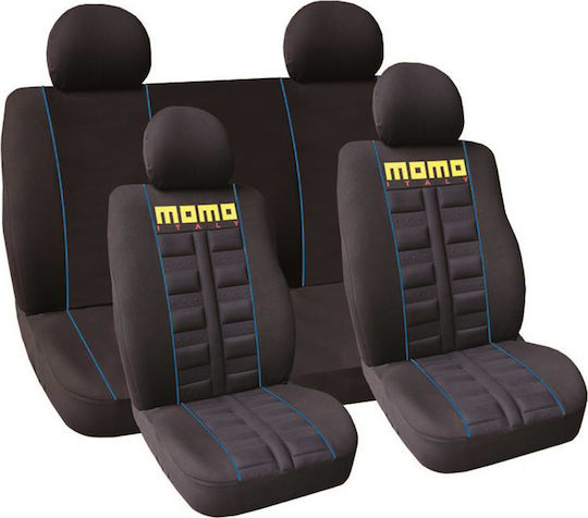Momo Car Cover Set 7pcs Polyester 009 Black