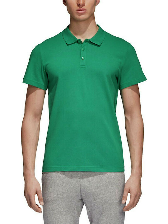Adidas Essentials Basic Ανδρική Μπλούζα Polo Κοντομάνικη Πράσινη