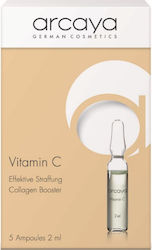 Arcaya Vitamin C Ampoules 5x2ml Kindersitz Gesicht mit Vitamin C für Straffung 5x2ml