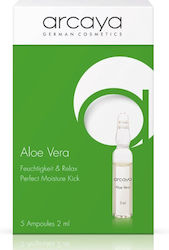 Arcaya Aloe Vera Pack Ampoules 5x2ml Hidratant Serum Față 5x2ml