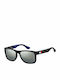 Tommy Hilfiger Men's Sunglasses with Black Plastic Frame and Blue Mirror Lens TH1556/S D51/T4