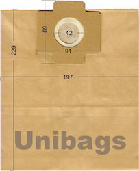 Unibags 1260D Σακούλες Σκούπας 5τμχ Συμβατή με Σκούπα Ariete / Bestron / Clatronic / Moulinex / Nilfisk