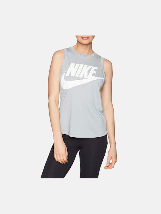 Nike Essential Damen Sportlich Bluse Ärmellos Gray