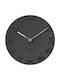Karlsson On The Edge Wanduhr Kunststoff Schwarz Ø42cm KA5311BK