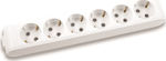 Panasonic 6-Outlet Power Strip without Cable White