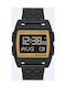 Nixon Base Digital Uhr Batterie mit Schwarz Metallarmband