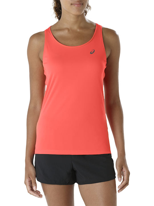 ASICS Tank Women's Athletic Blouse Sleeveless Orange