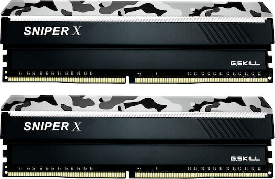 G.Skill Sniper X DDR4 16GB RAM με 2x8GB Modules και Ταχύτητα 3200 για Desktop