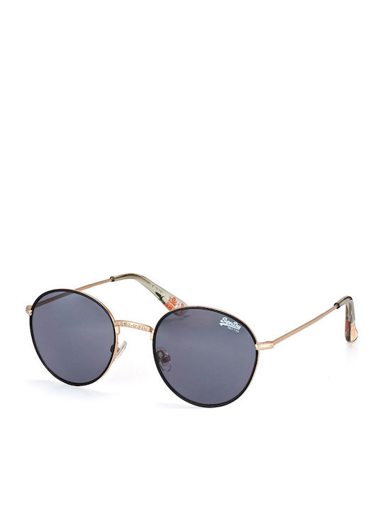 Superdry Sunglasses Μαύρα with Metal Frame & Blue Lens Superdry Sunglasses Μαύρα with Metal Frame & Blue Lens