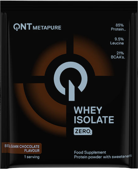 QNT Metapure Zero Carb Whey Isolate Protein Molke mit Geschmack Belgische Schokolade 30gr