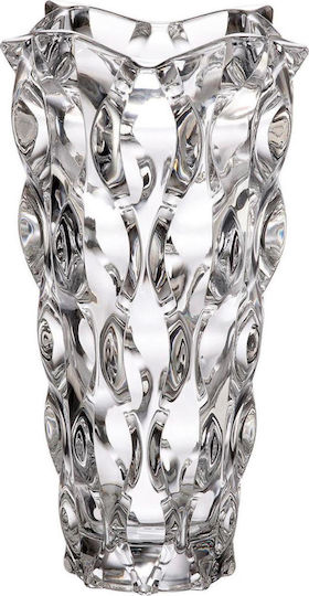 Bohemia Decorative Crystal Vase Samba Transparent H30.5cm
