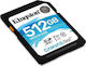 Kingston Canvas Go! SDXC 512GB Clasa 10 U3 V30 UHS-I