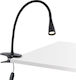 Faro Barcelona Lena LED Office Lamp with Flexible Arm and Clip in Black Color