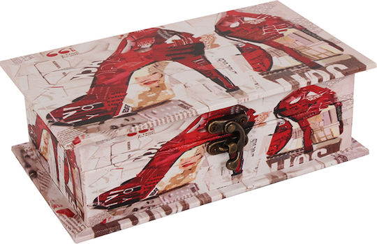 Keskor Cutie Decorativă Din Piele Ecologică Shoes 20x11,5x6,5cm